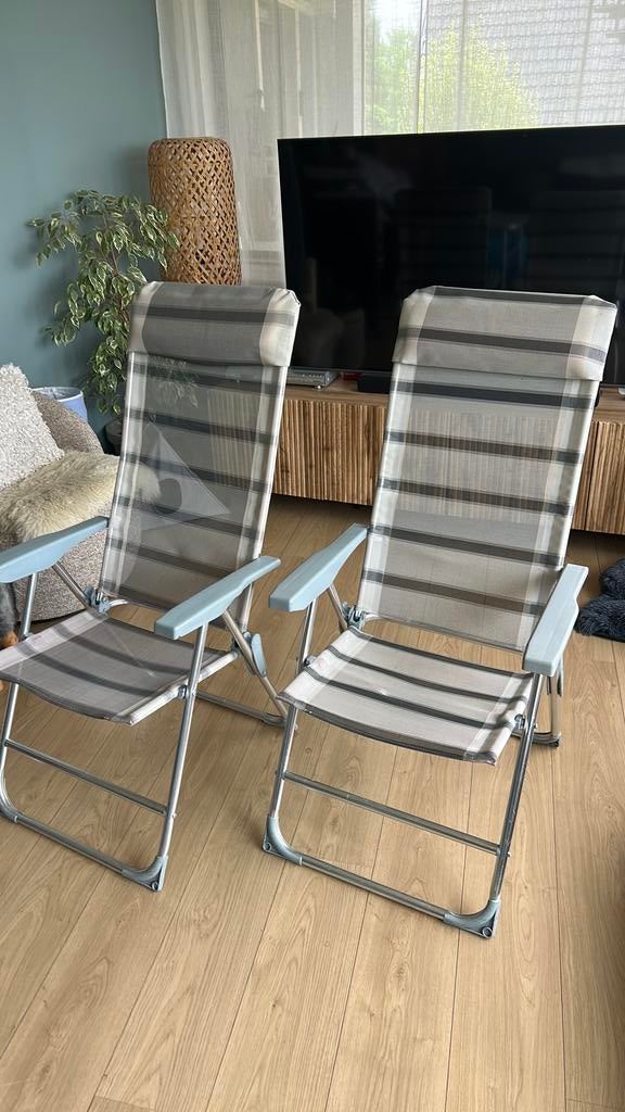 Nette campingstoeltjes 2stuks, Caravans en Kamperen, Ophalen of Verzenden, Zo goed als nieuw, Campingstoel
