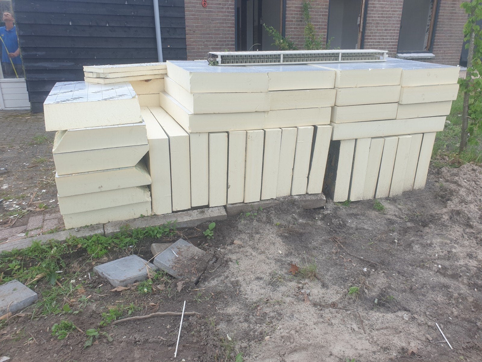 PIR isolatieplaten 14 cm dik, 35 stuks - EPDM verwijderd, Ophalen, Dakisolatie, Gebruikt, 12 cm of meer