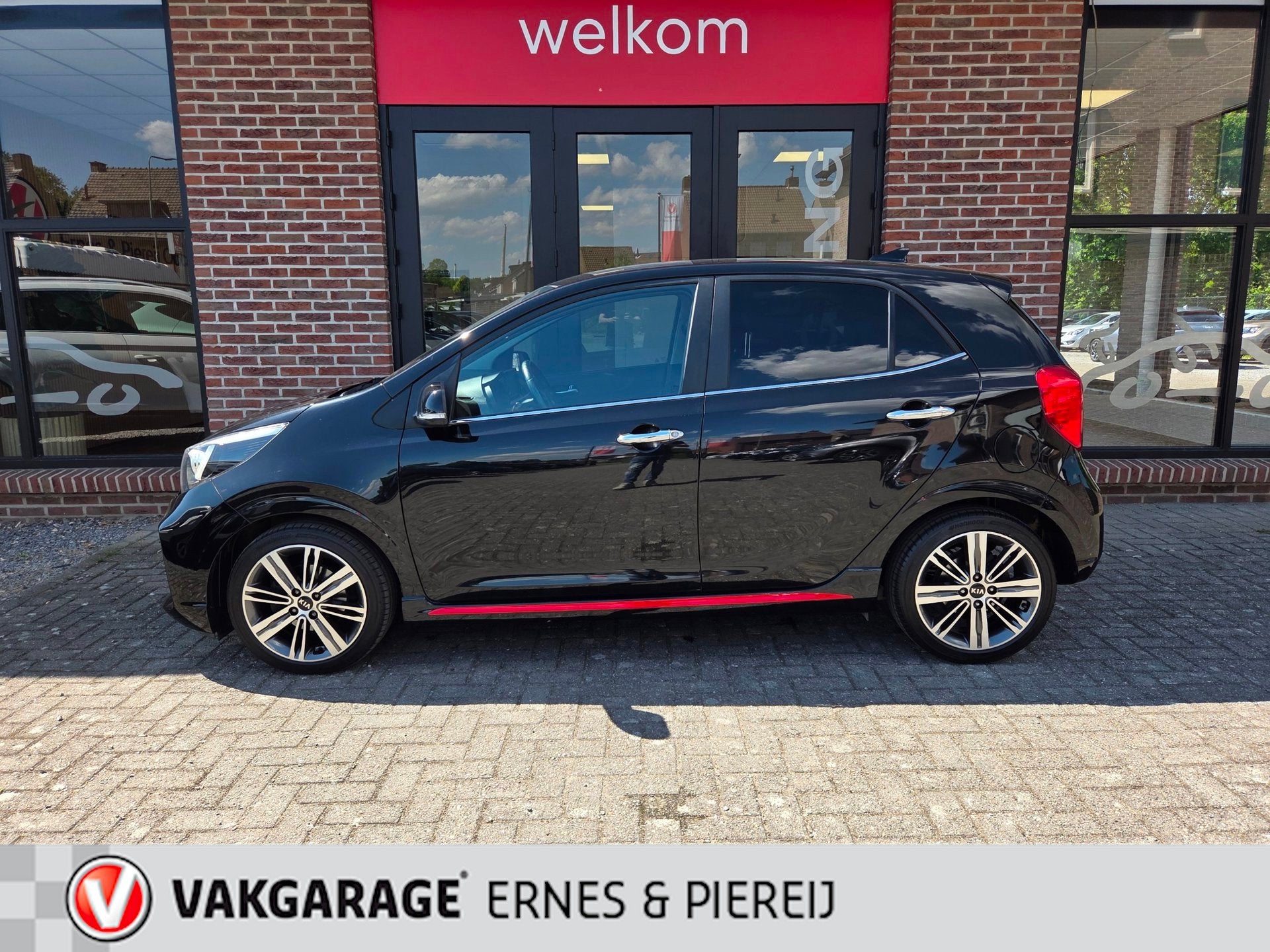 Kia PICANTO 1.2 GT Line *Garantie mogelijk tot 06-12-2028, Auto's, Gebruikt, 4 cilinders, Zwart, Leder