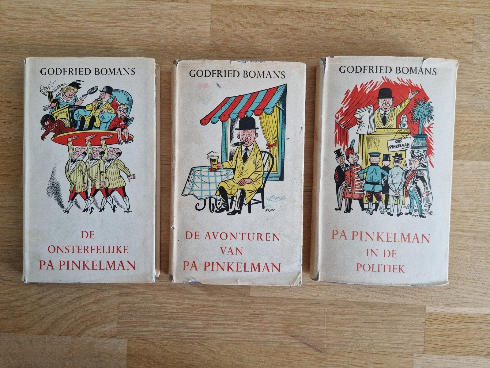 Godfried Bomans - Pa Pinkelman Trilogie (3 boeken), Boeken, Ophalen of Verzenden, Gelezen, Godfried Bomans, Nederland