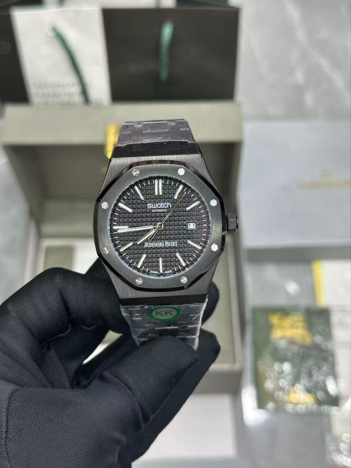 Custom RoyalPop Watch – SwatchxAP Style – One of a Kind, Ophalen of Verzenden, Nieuw, Swatch
