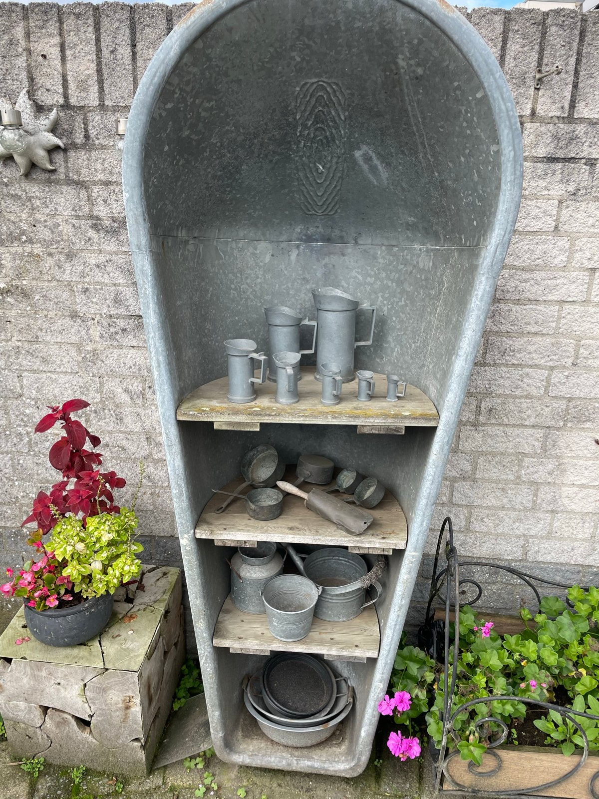 Zinken bad / decoratief rek voor tuin of interieur, Ophalen