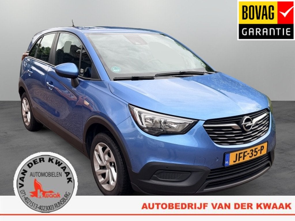 Opel Crossland X 1.2 T Innovation (bj 2019, automaat), Auto's, 12 maanden, Gebruikt, Blauw, Bedrijf
