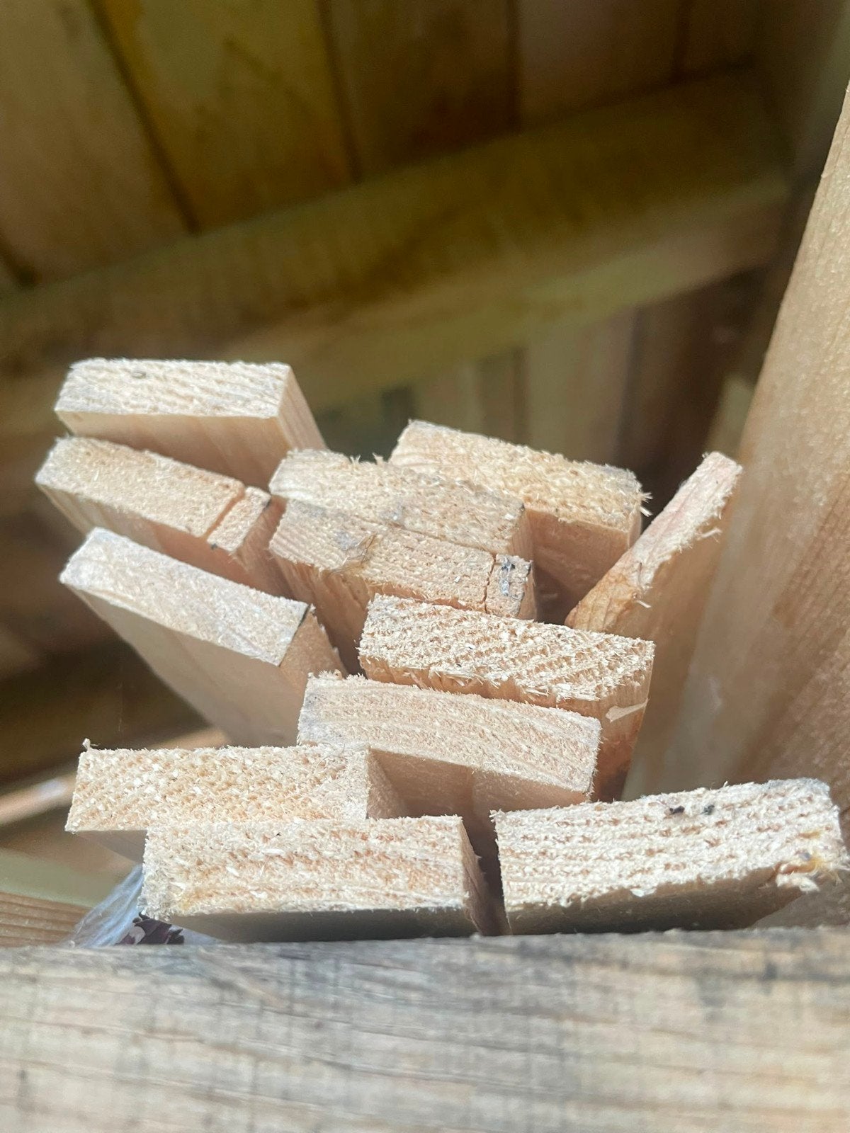 12x Houten latten 10x38x210 - Zo goed als nieuw, Ophalen, Minder dan 25 mm, Nieuw, 200 tot 250 cm