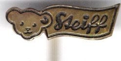 STEIFF zwart op zilverkleurig poppen speldje ( W_336a), Ophalen of Verzenden, Nieuw, Merk, Speldje of Pin
