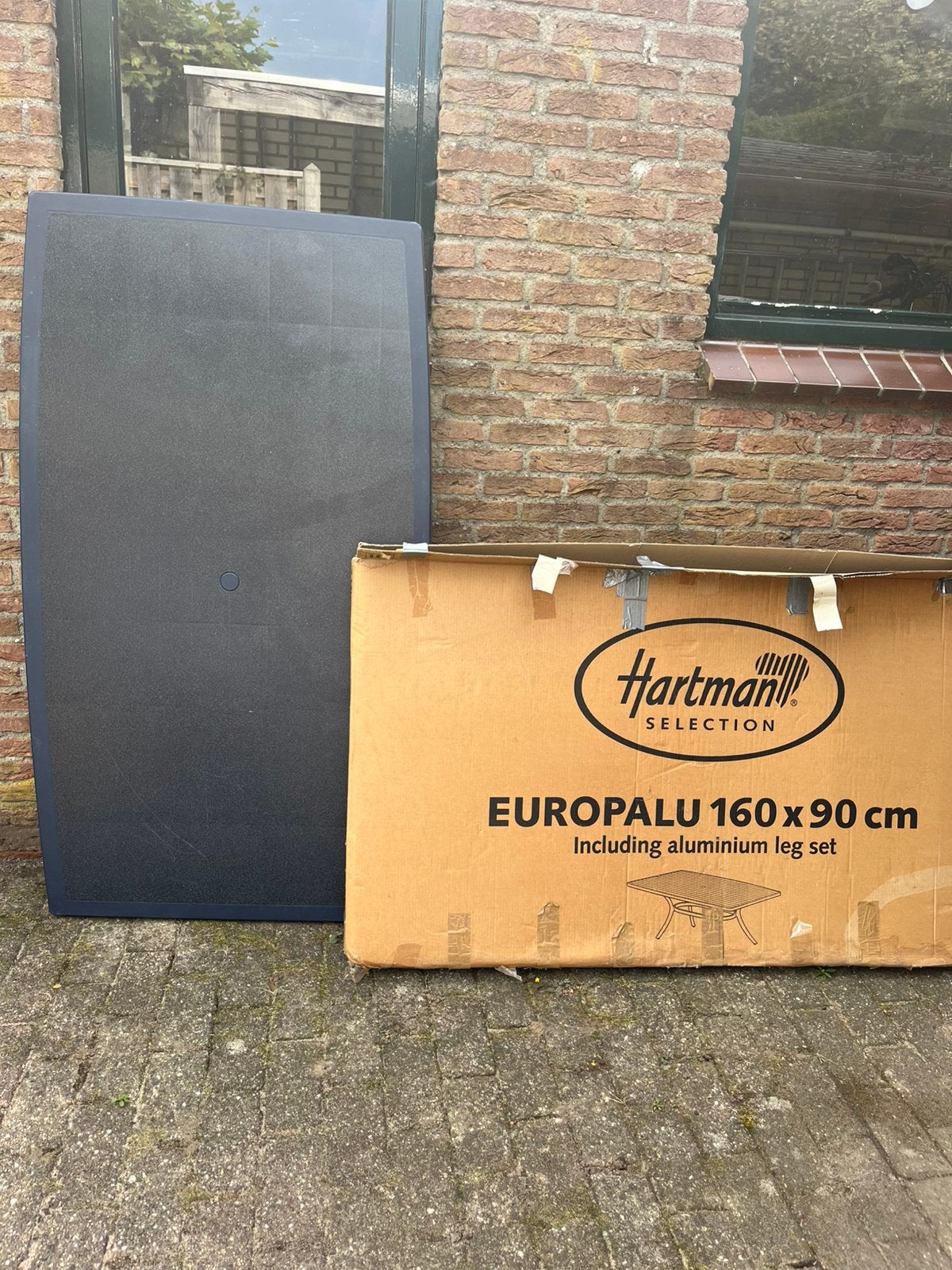 Tuintafel Hartman, Tuin en Terras, Ophalen, Gebruikt, Rechthoekig, Kunststof