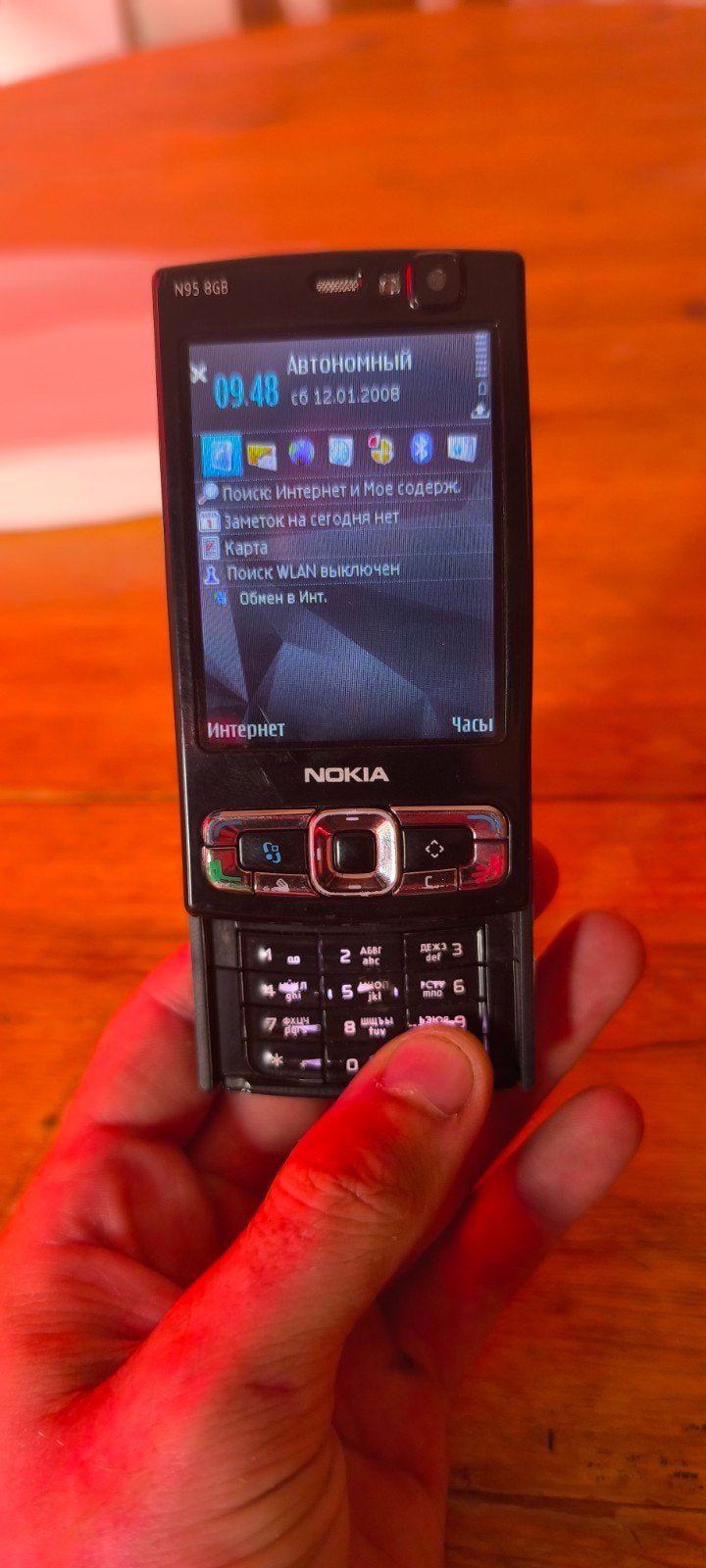 Nokia N95 8GB - Klassieke Schuiftelefoon, Gebruikt, Schuifmodel, Zwart, Fysiek toetsenbord