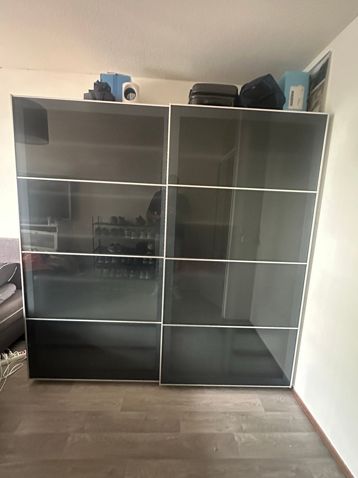 IKEA Pax Kast 200x200 cm met schuifdeuren, Huis en Inrichting, Kasten | Kledingkasten, Ophalen, Gebruikt, 200 cm of meer, Met lade(s)