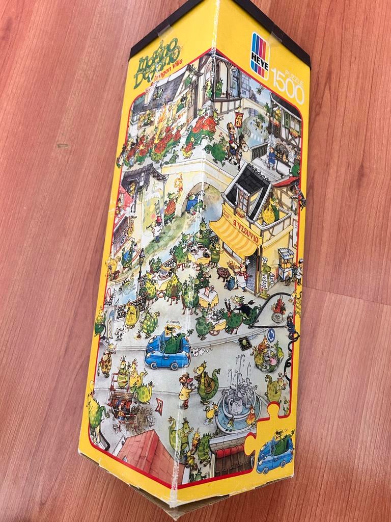 Heye Mordillo Dragon Ville Legpuzzel 1500 stukjes, Ophalen of Verzenden, 500 t/m 1500 stukjes, Gebruikt, Legpuzzel