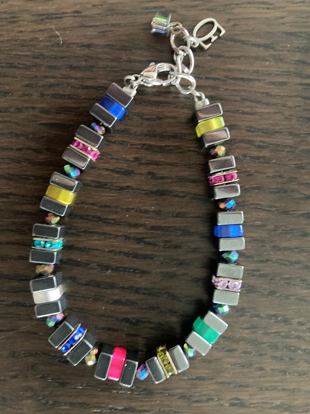 Coeur de Lion  armband met gekleurde steentjes, Ophalen, Zo goed als nieuw, Zilver