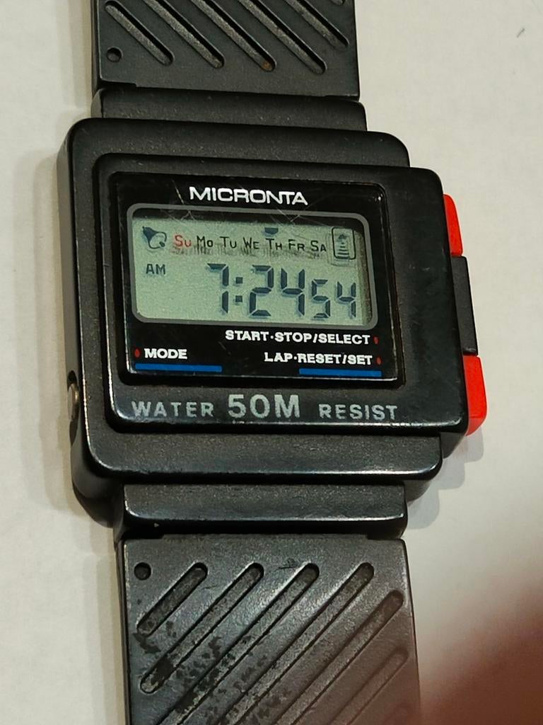Micronta Duikershorloge (RadioShack/Tandy), Ophalen of Verzenden, Zo goed als nieuw, Zwart, Android