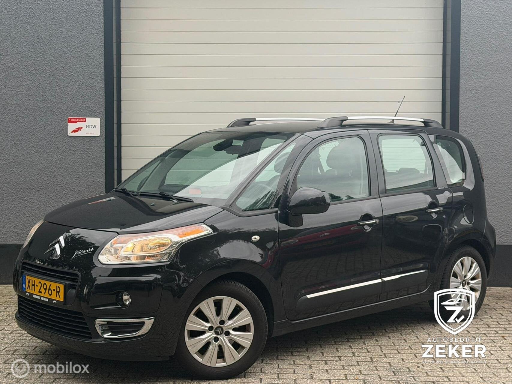 Citroen C3 Picasso 1.6 VTi Exclusive/AUTOMAAT/AIRCO/CRUISE, Auto's, Euro 5, Gebruikt, 4 cilinders, Zwart