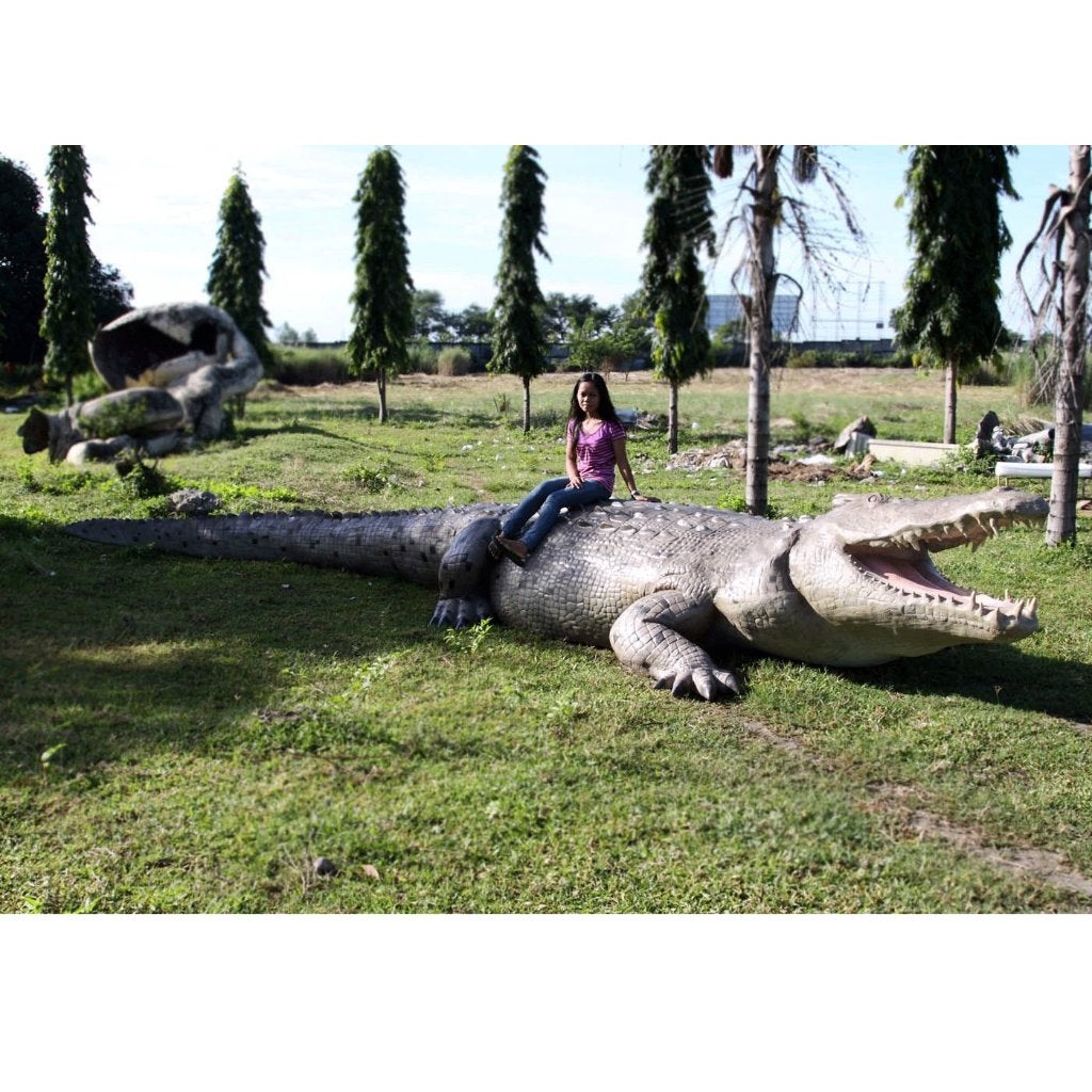 Crocodile 18ft. – Krokodil beeld Lengte 6 meter, Verzamelen, Ophalen, Nieuw, Overige typen