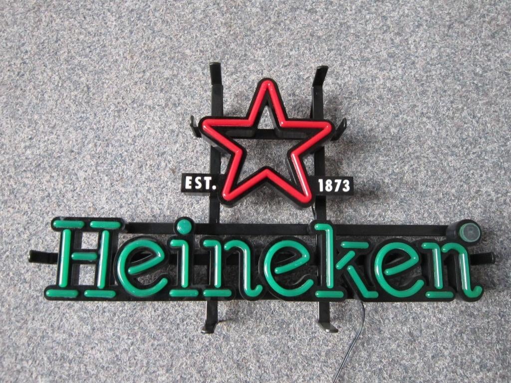 HEINEKEN LED LICHTRECLAME, Verzamelen, Biermerken, Ophalen, Zo goed als nieuw, Overige typen, Heineken