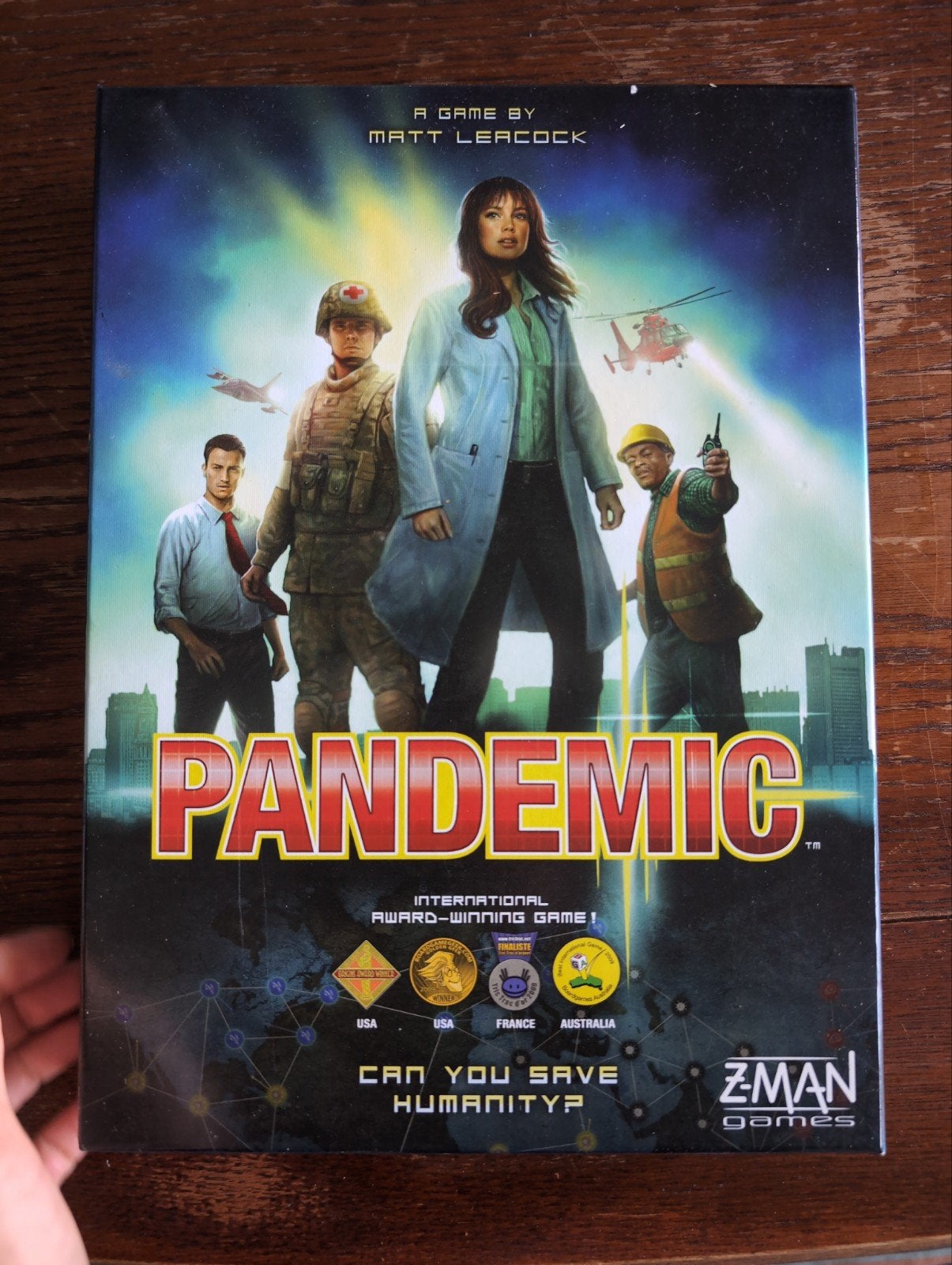 Pandemic Bordspel - Red an de Mensheid (ENG), Drie of vier spelers, Ophalen of Verzenden, Gebruikt, Z-Man Games
