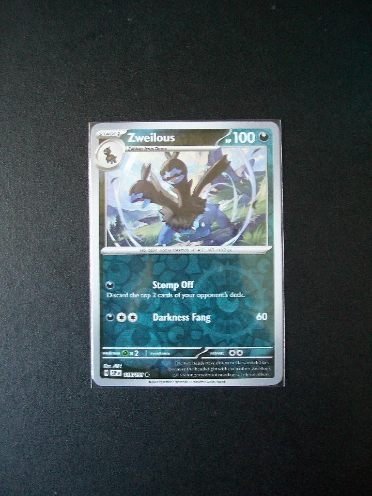 9595. Nieuwe Pokemon Kaart holofoil ZWEILOUS HP100 (118/191), Verzenden, Nieuw, Losse kaart, Foil