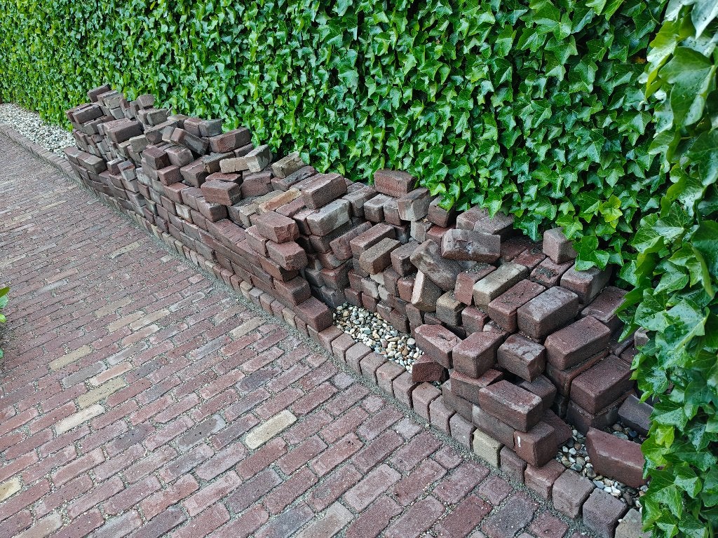 Oude klinkers, 9*9*19, circa 9 a 10m2, Ophalen, Gebruikt, Klinkers, 5 tot 10 m²