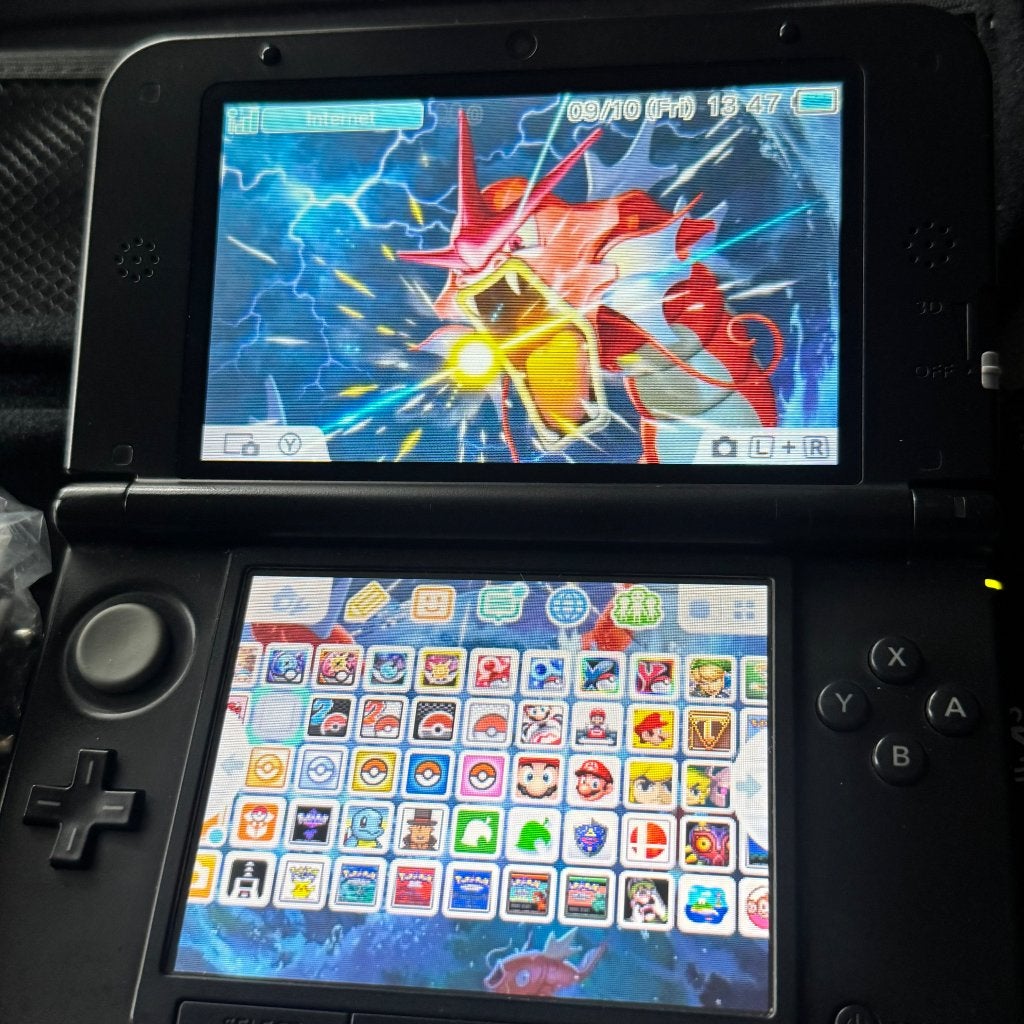 3DS XL Krasvrije Schermen 64 GB Games Pokemon, Spelcomputers en Games, Ophalen of Verzenden, Zo goed als nieuw, Rood, 3DS XL