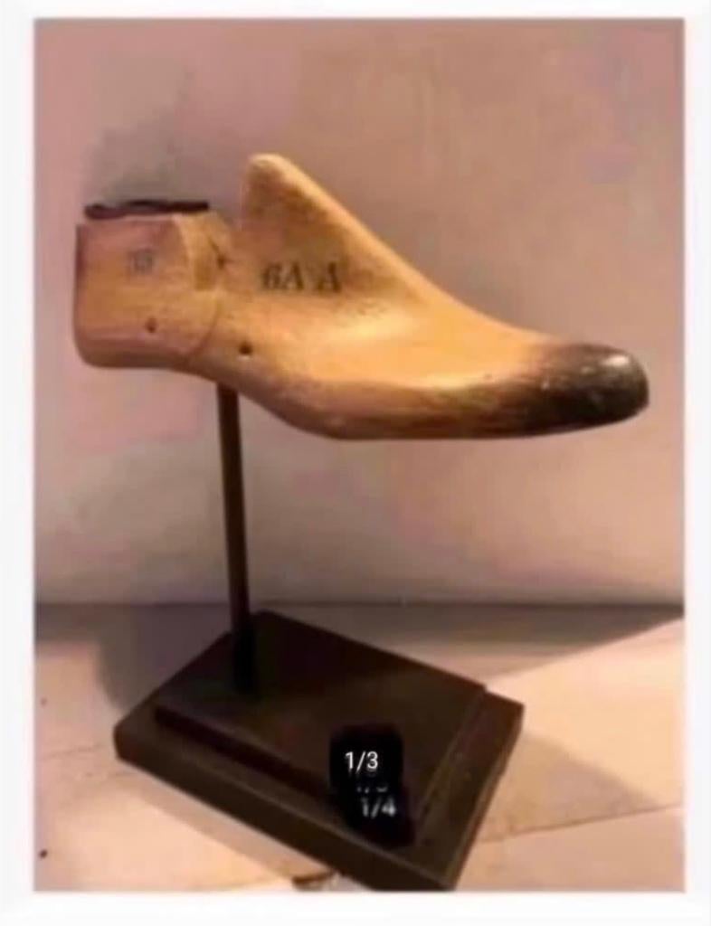 Brocante houten leesten op voet, woondecoratie, Ophalen of Verzenden