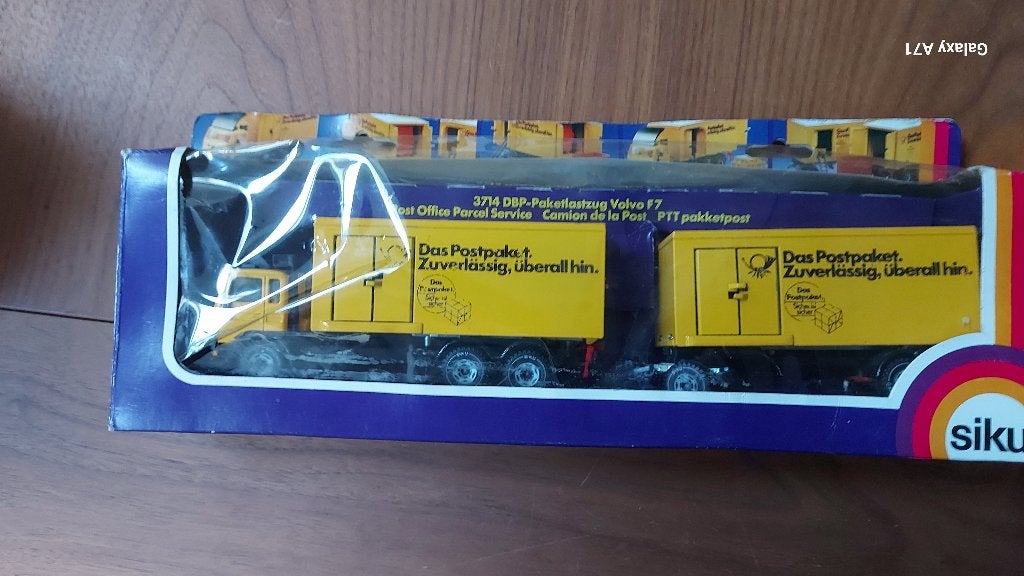 Siku 3714 Volvo DBP postpaket, Ophalen of Verzenden, Zo goed als nieuw, Bus of Vrachtwagen, SIKU