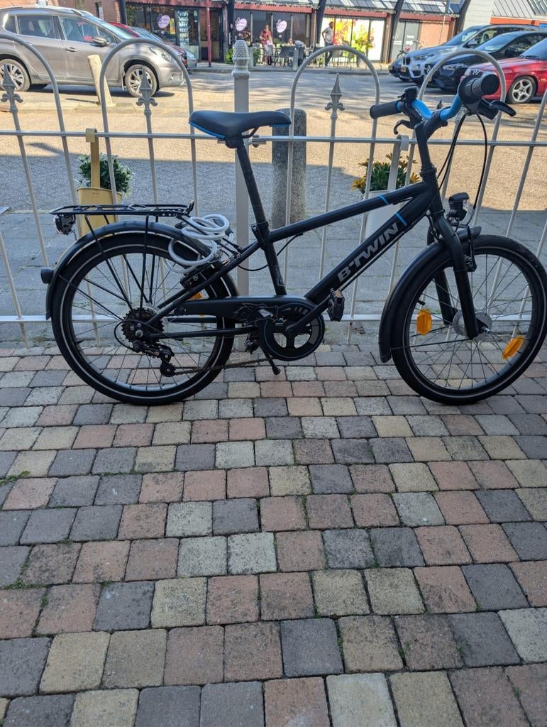 BTwin kinder fiets, 20 inch, zwart, Fietsen en Brommers, Fietsen | Vouwfietsen, Gebruikt, Heren, Versnellingen, 18 tot 20 inch
