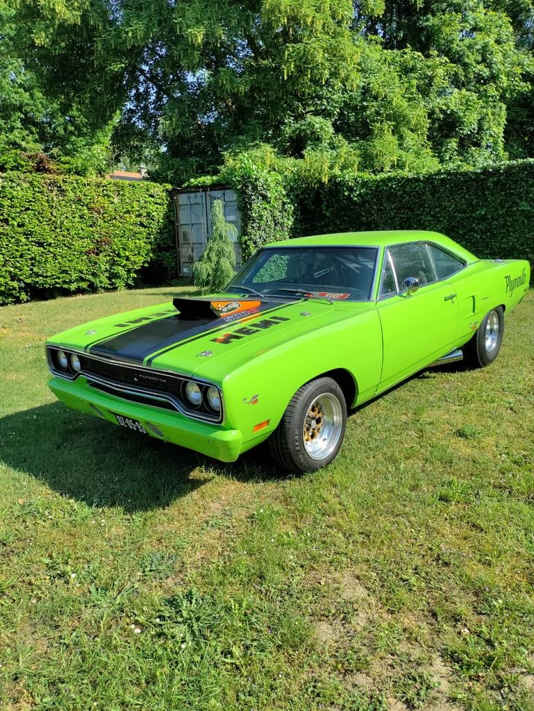 PLYMOUTH ROAD RUNNER drag racer street legal, Auto's, Achterwielaandrijving, Zwart, 7200 cc, 1565 kg