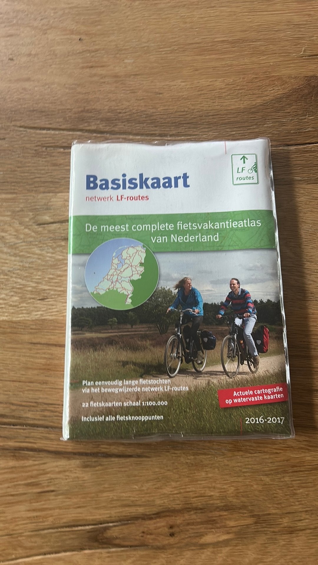 Basiskaart netwerk LF-routes, Boeken, 2000 tot heden, Ophalen of Verzenden, Nederland, Landkaart