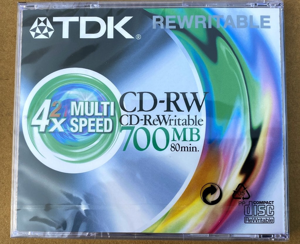 TDK CD-RW herschrijfbare CD 6 stuks, Herschrijfbaar, Ophalen of Verzenden, Dvd, Nieuw