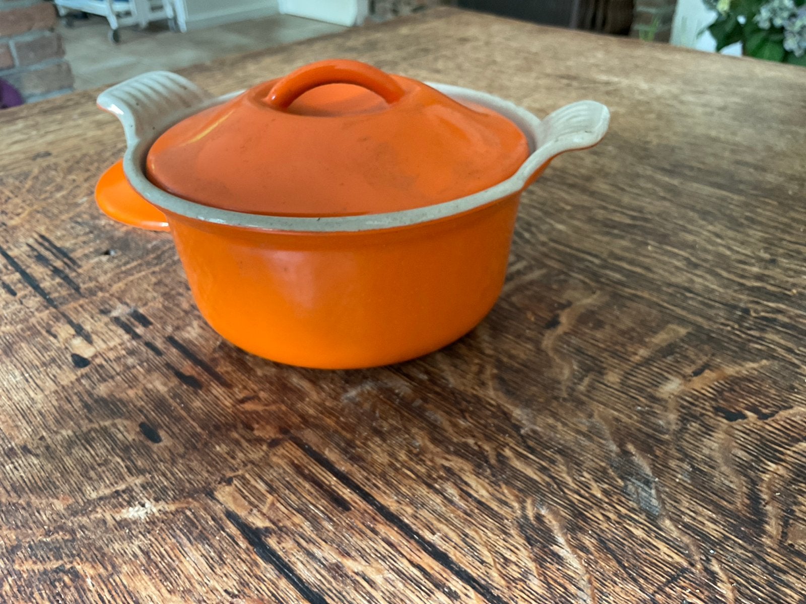 Le Creuset mini braadpannetje, vintage. Set van 4 stuks., Ophalen of Verzenden, Gebruikt, Overige materialen