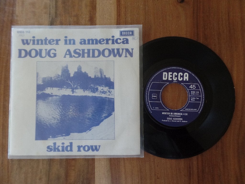 single  Doug Ashdown - Winter In America / Skid Row, Ophalen of Verzenden, Gebruikt, 7 inch, Pop