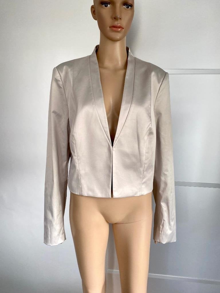 i449 Yaya maat L=42/44 jasje blazer colbert beige, Beige, Maat 42/44 (L), Ophalen of Verzenden, Zo goed als nieuw