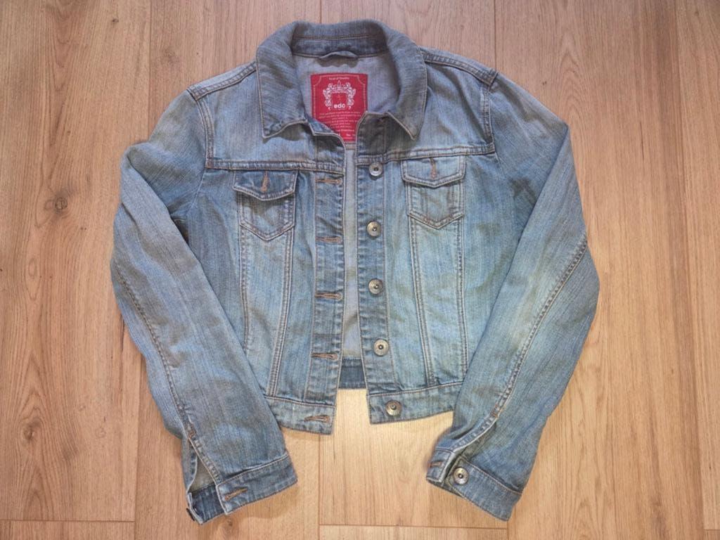 EDC spijkerjasje maat M, Maat 38/40 (M), Blauw, Ophalen of Verzenden, Zo goed als nieuw