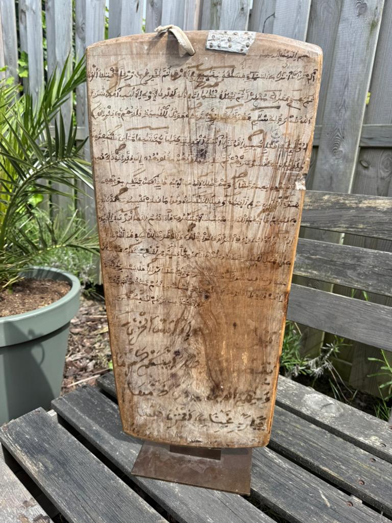 Zeldzaam antiek houten studie tablet; Marrokaans, Ophalen of Verzenden