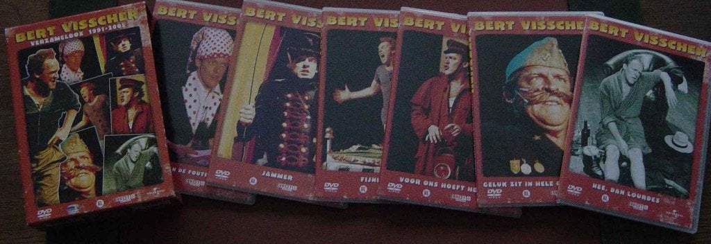 Bert Visscher Visser DVD 's - hoeft niet in 1 koop, Alle leeftijden, Ophalen of Verzenden, Zo goed als nieuw, Stand-up of Theatershow