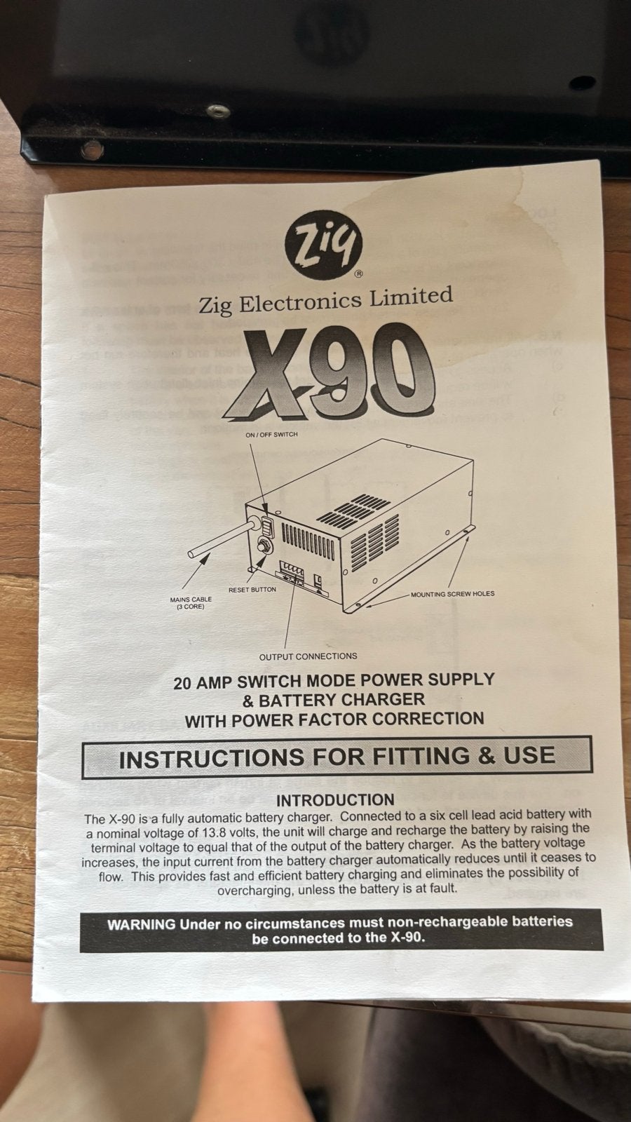 Zig Electronics X90 20A omvormer, Gebruikt, Universele onderdelen