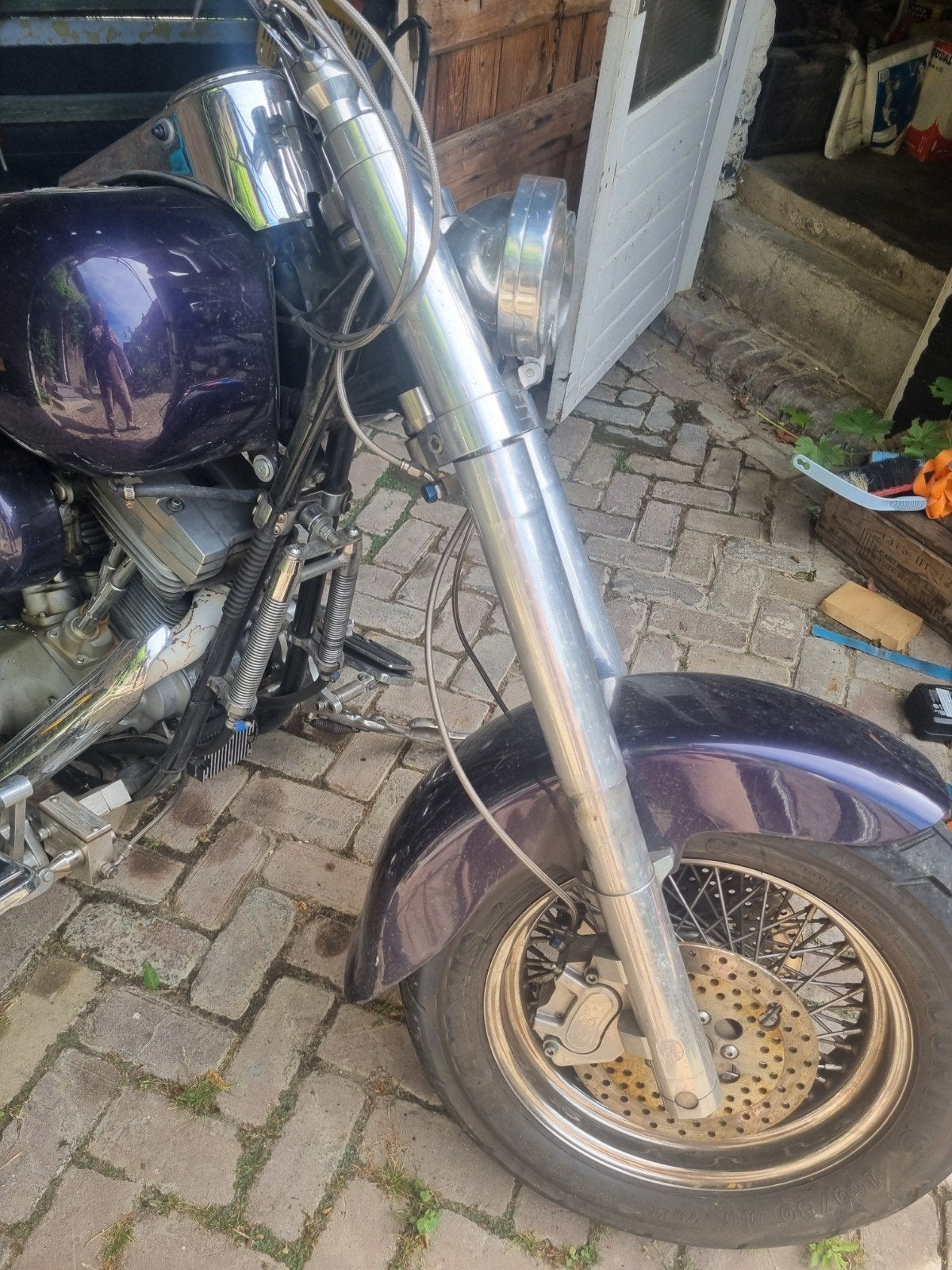 Gevraagd Voorvork Poten 45mm - Onderdelen of Compleet, Motoren, Ophalen of Verzenden