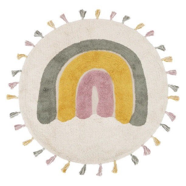 Kindervloerkleed Pompom Regenboog Moss Nattiot, Nattiot, Nieuw, Ophalen of Verzenden, Contact@nattiot.fr
