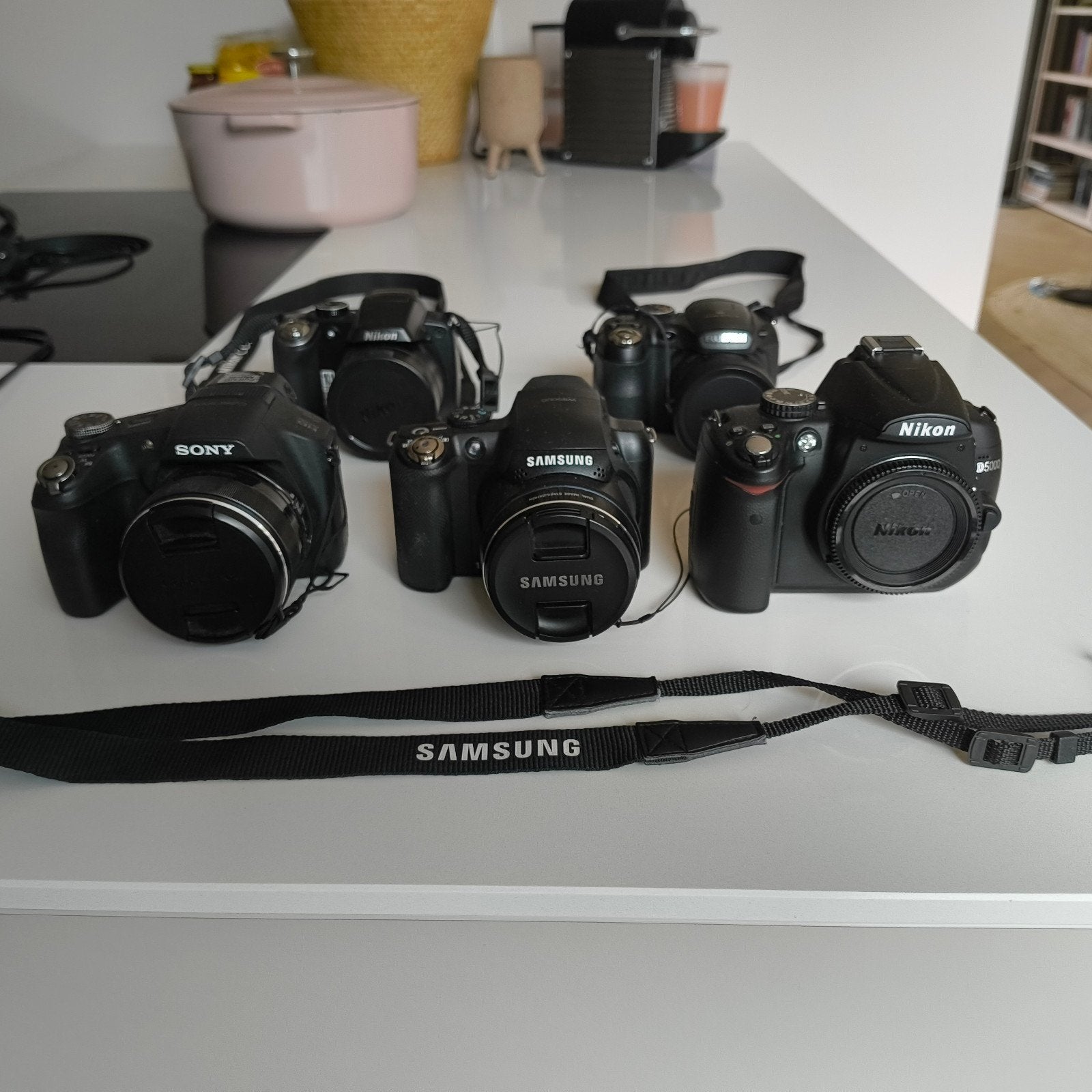 5 Digitale Camera's Sony,Canon, Fujifilm, Samsung,Nikon, Ophalen of Verzenden, Samsung, 8 keer of meer