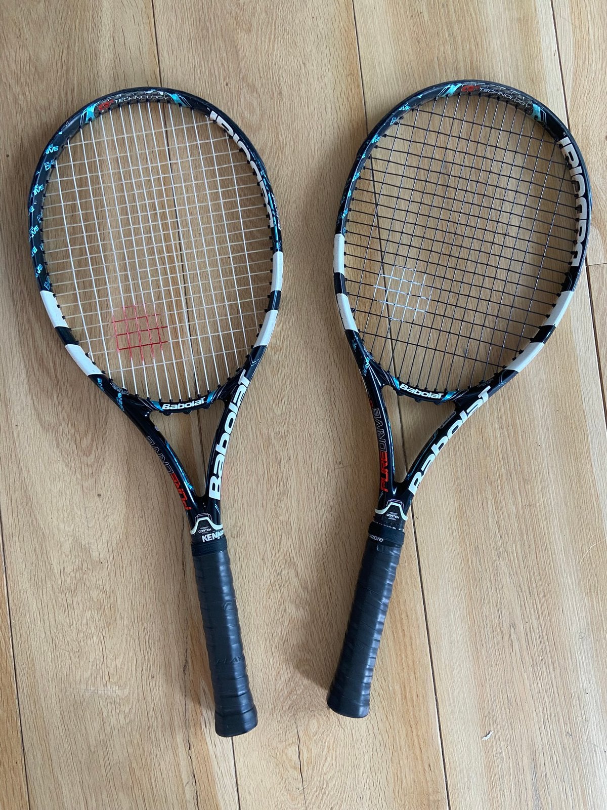 Dubbele Babolat Pure Drive L3 - nw bespanning!, Ophalen of Verzenden, Zo goed als nieuw, Racket, L3