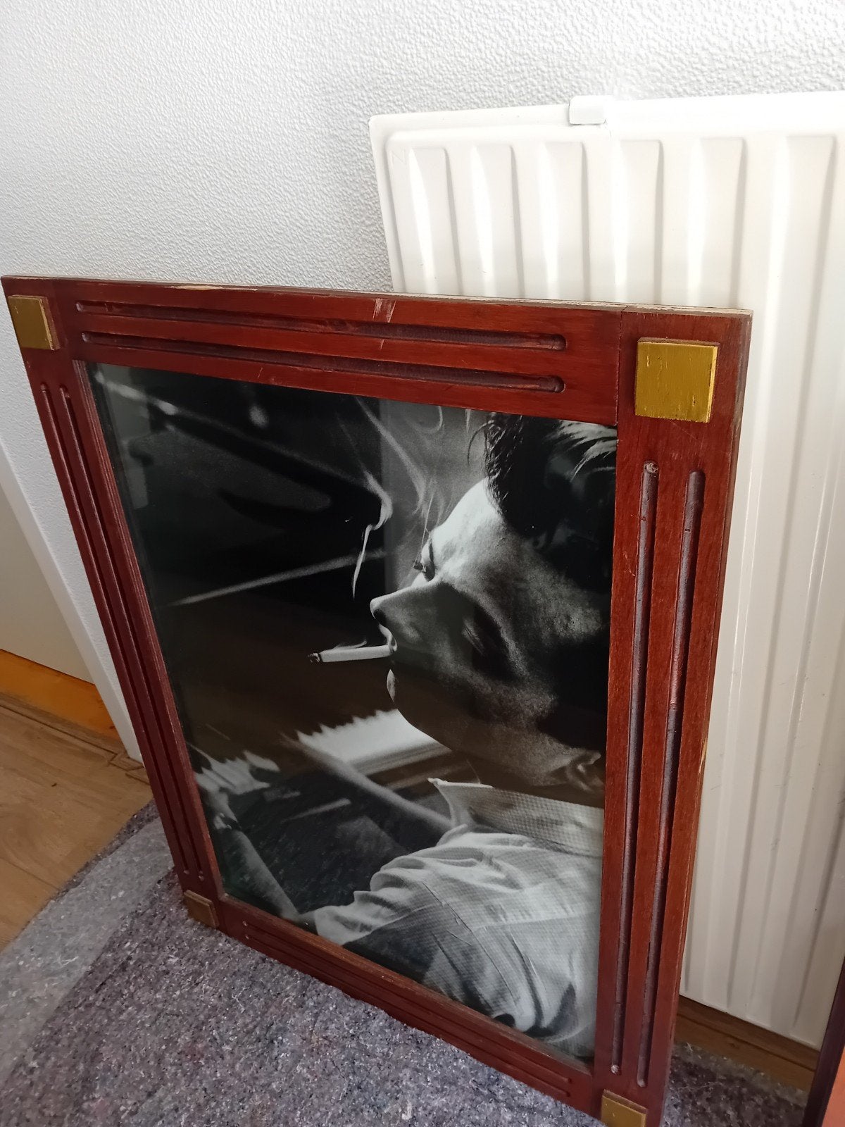 Set van 5 ingelijste zwart-wit foto's van jazzmuzikanten, Ophalen, Foto, Fotografie, Ingelijst