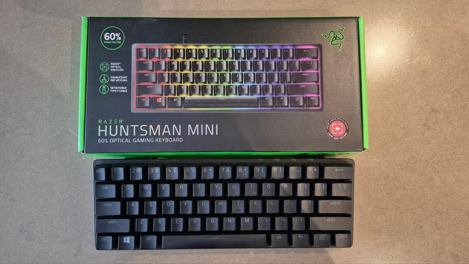 Razer Huntsman Mini 60%  Optical Gaming Keyboard, Ophalen of Verzenden, Zo goed als nieuw