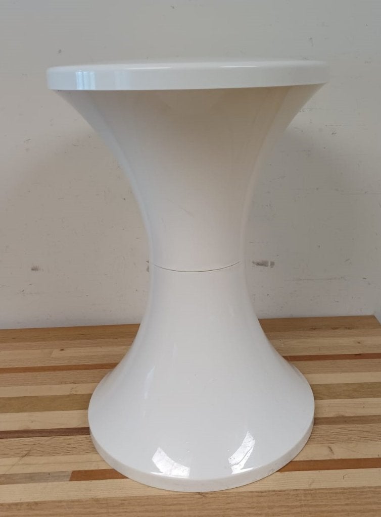Tamtam retro kruk wit designerkruk, Ophalen of Verzenden, Gebruikt, Overige materialen