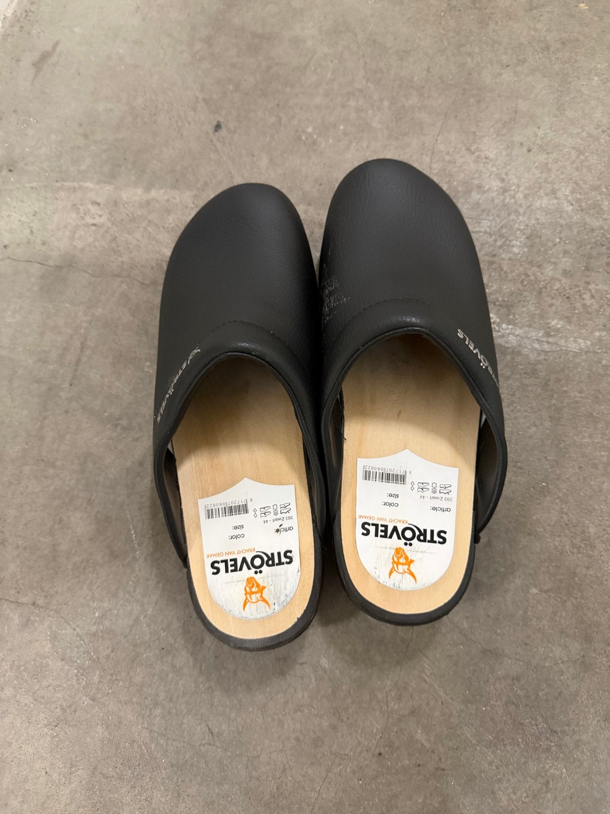 Strovëls Klompen Zwart Maat 44 NIEUW, Kleding | Heren, Ophalen of Verzenden, Nieuw, Zwart, Klompen