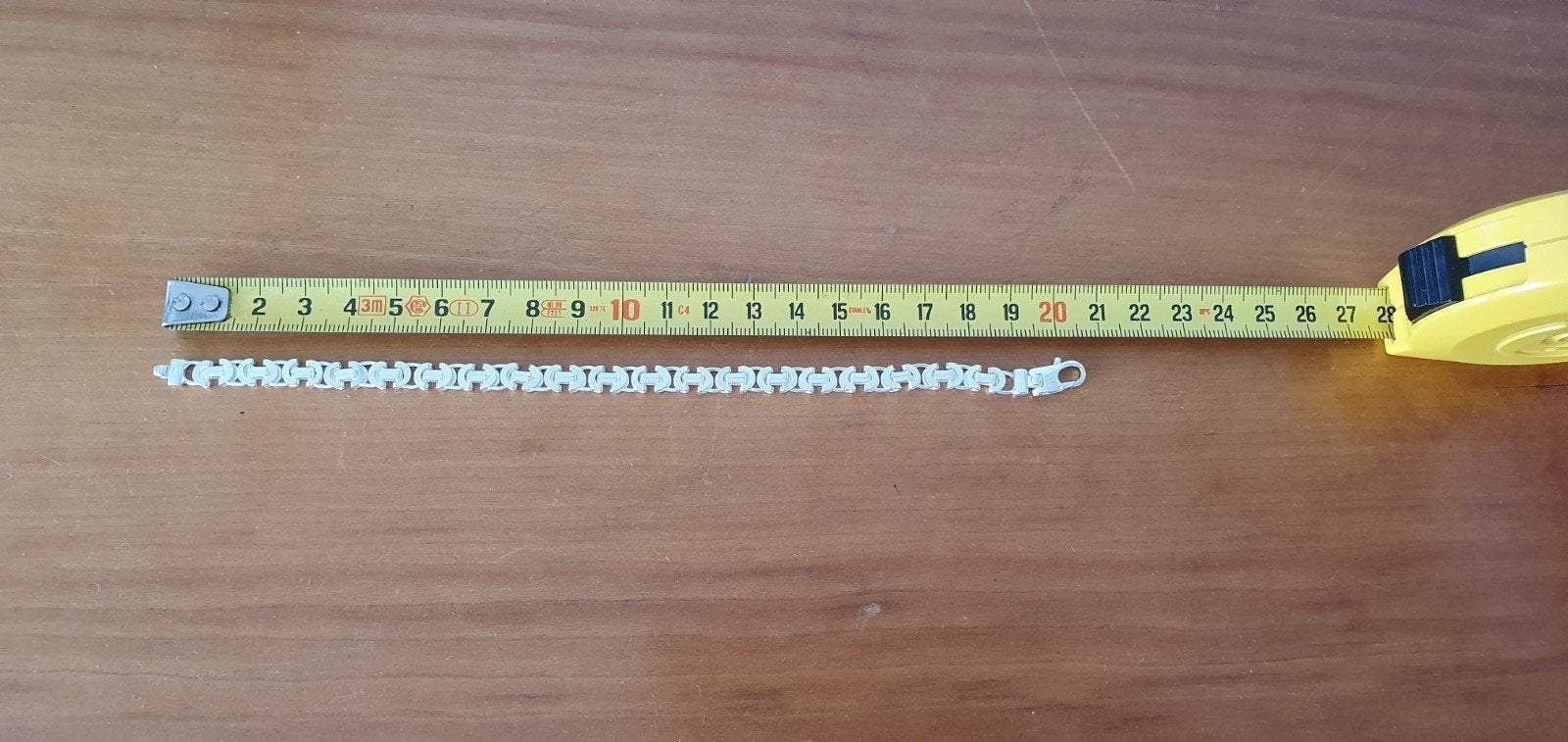 925 zilveren koningsschakel armband, Ophalen of Verzenden, Zo goed als nieuw, Zilver, Zilver