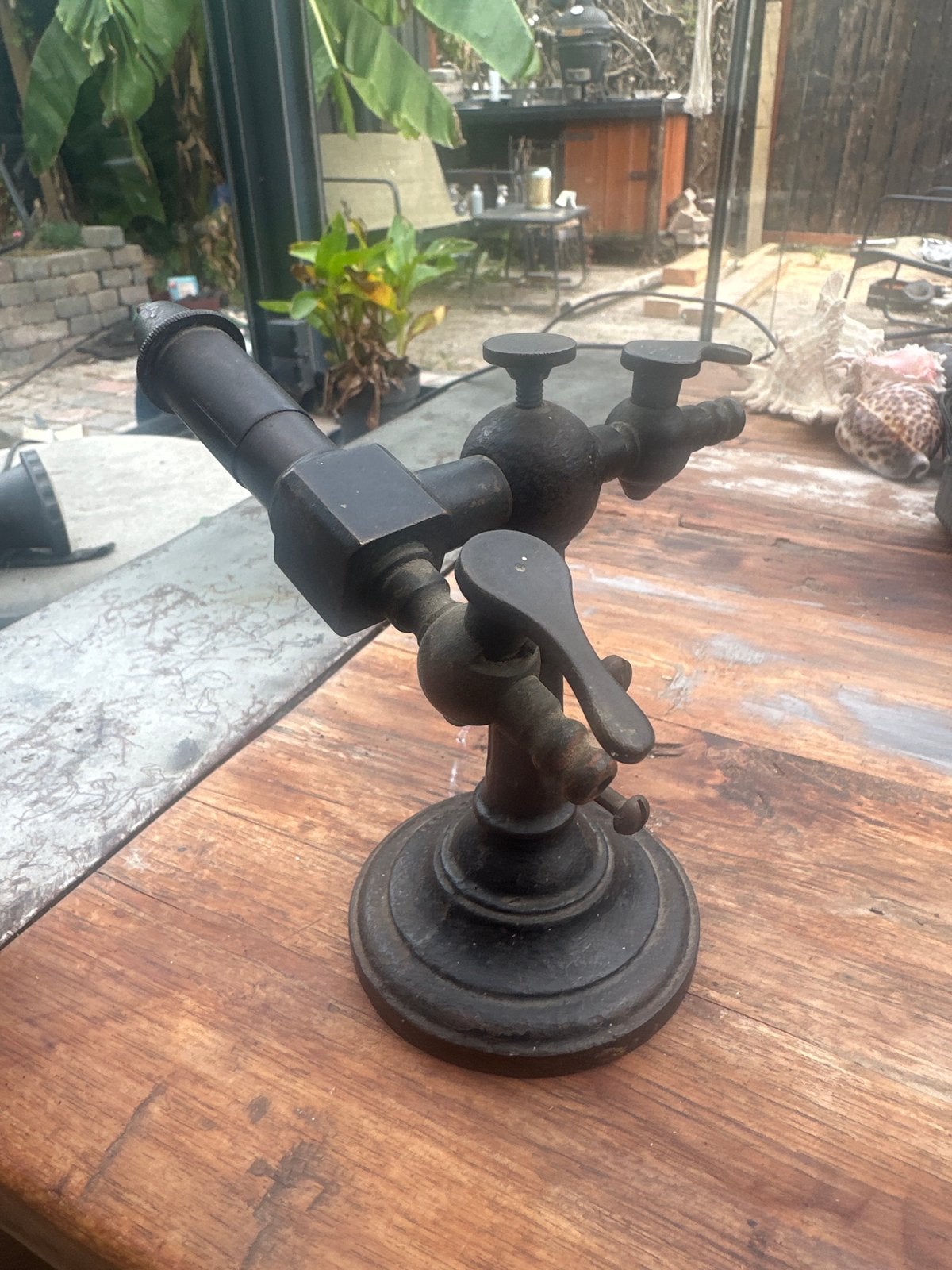 Antieke Brander van Brons en IJzer - Glasblazen/Juwelier, Ophalen of Verzenden