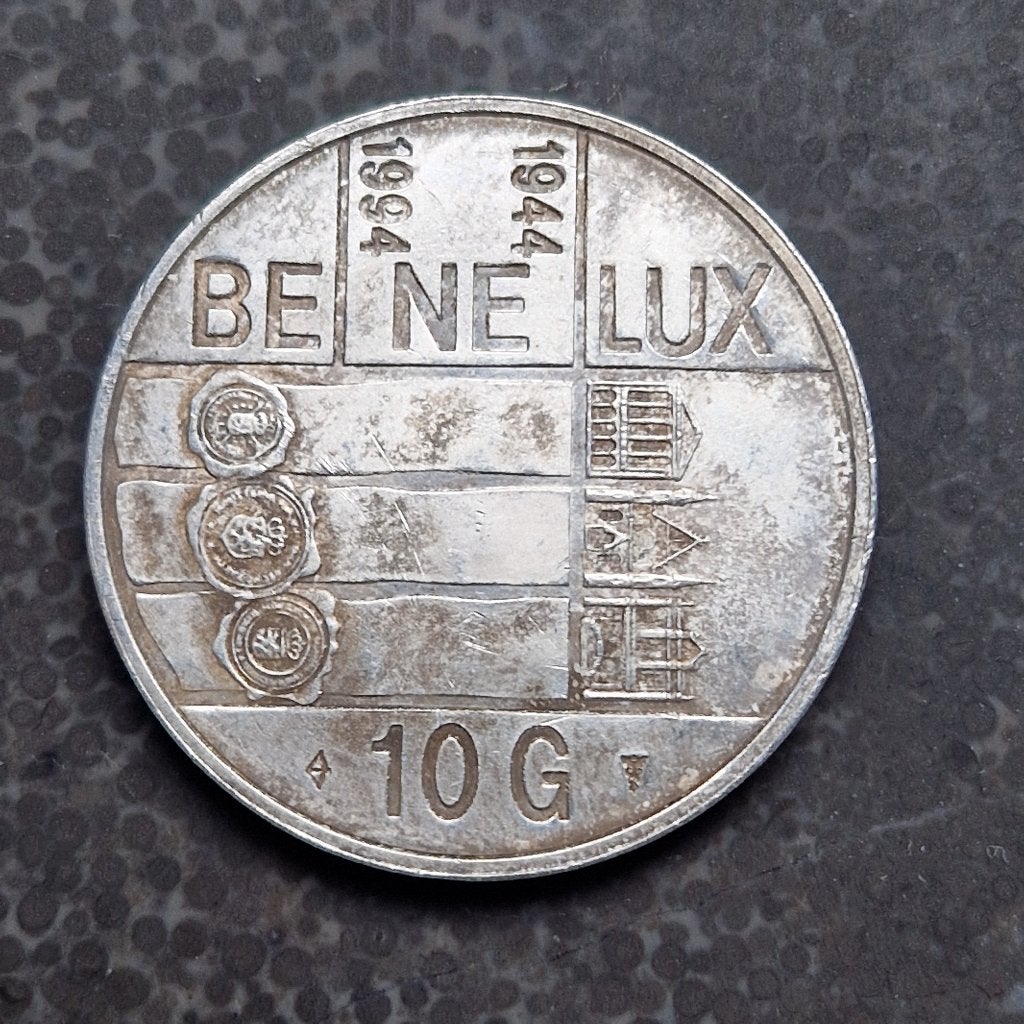 Zilveren 10 gulden 1994 Beatrix, Koningin Beatrix, Zilver, Ophalen of Verzenden, Losse munt