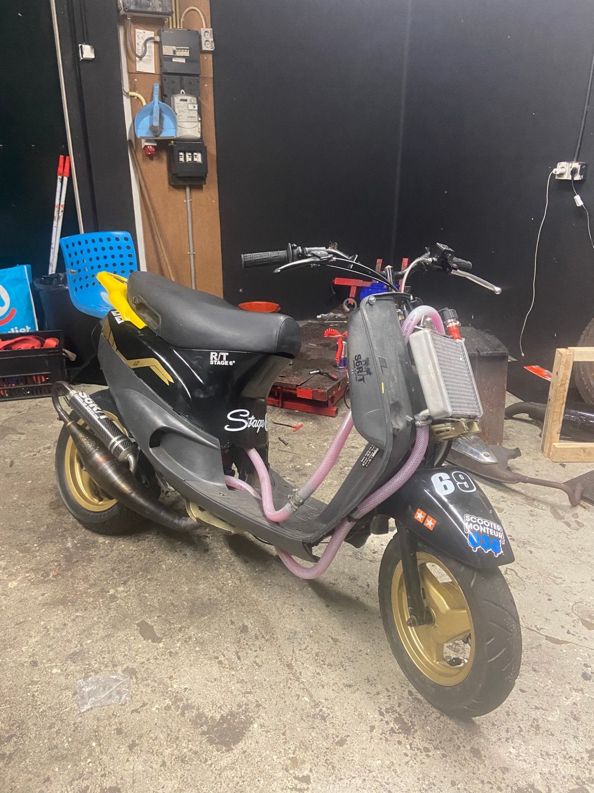Zip 70cc R/T teruil tegen YZ, Ophalen of Verzenden, Zo goed als nieuw, Tweetakt, Piaggio
