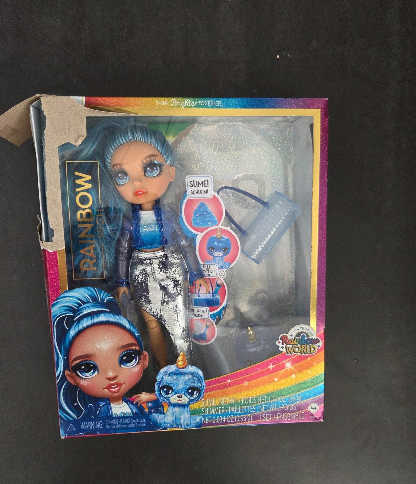 Rainbow High Classic Pop Skylar Bradshaw met accessoires, Ophalen of Verzenden, Zo goed als nieuw, Overige typen
