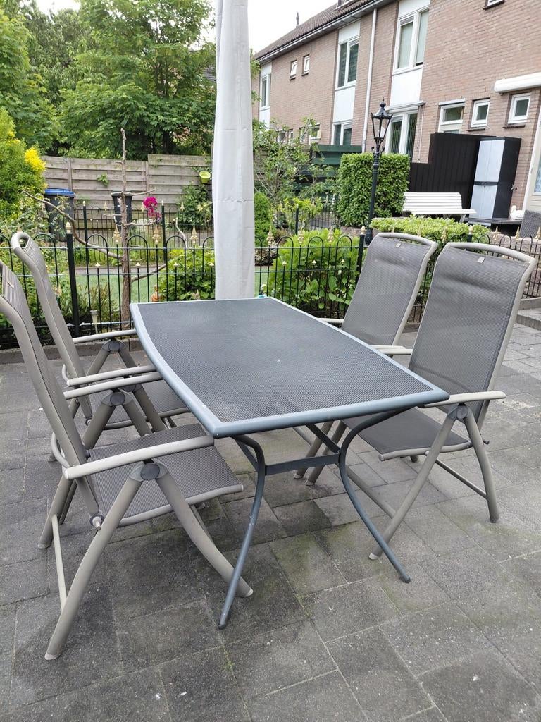 Tuinset, Ophalen, Gebruikt, Rechthoekig, Metaal