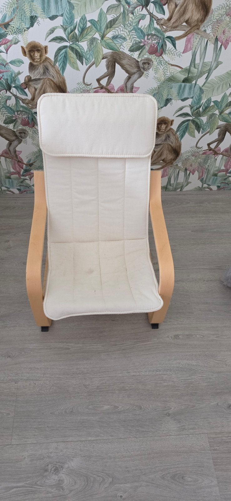 Poäng kinder fauteuil met hoofdkussen, Ophalen, Gebruikt, Hangstoel